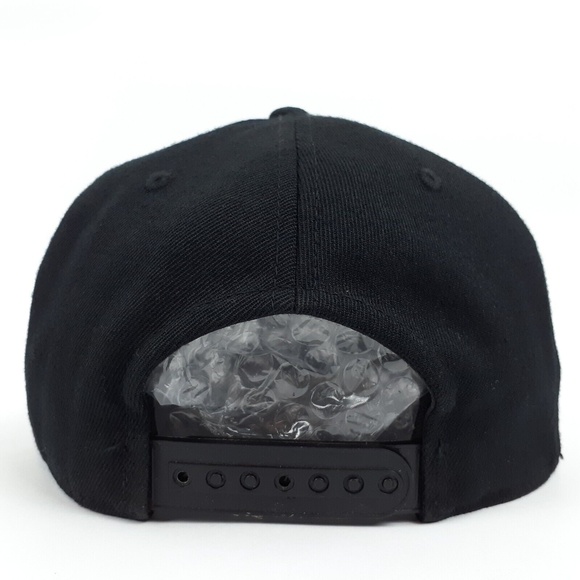 Flexfit One Ten Volcom Men's Snapback Hat Genuine Canvas Cap Man Blend Black - Picture 3 of 12